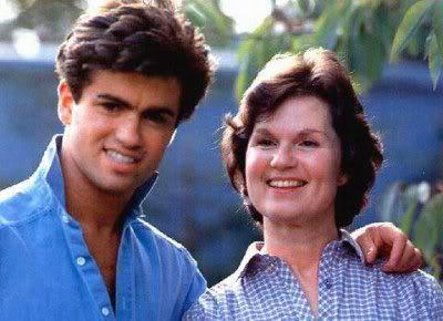 George Michael with mum Lesley