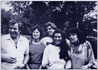  George Michael poses here with his family