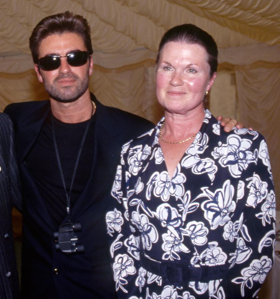  George, pictured with his mum in 1993, lost her to cancer in 1997, when she was 60