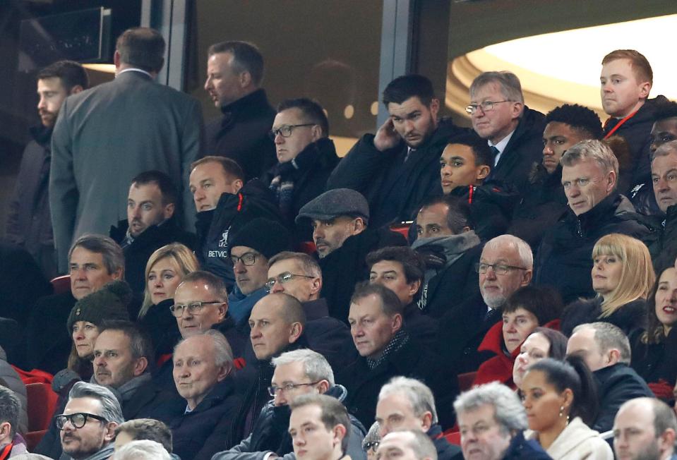 Manc City boss Pep Guardiola was an eager spectator at Anfield - Liverpool face City on Saturday