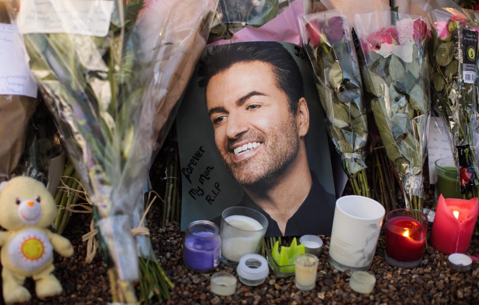  Tributes mount up outside George Michael's mansion