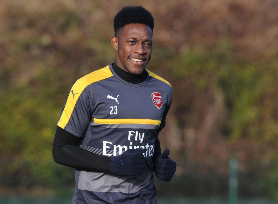 Danny Welbeck has been pictured training for the first time since his latest knee injury