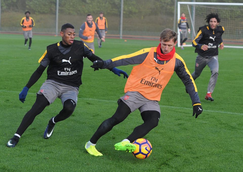 Nacho Monreal also took part in the post-Christmas session