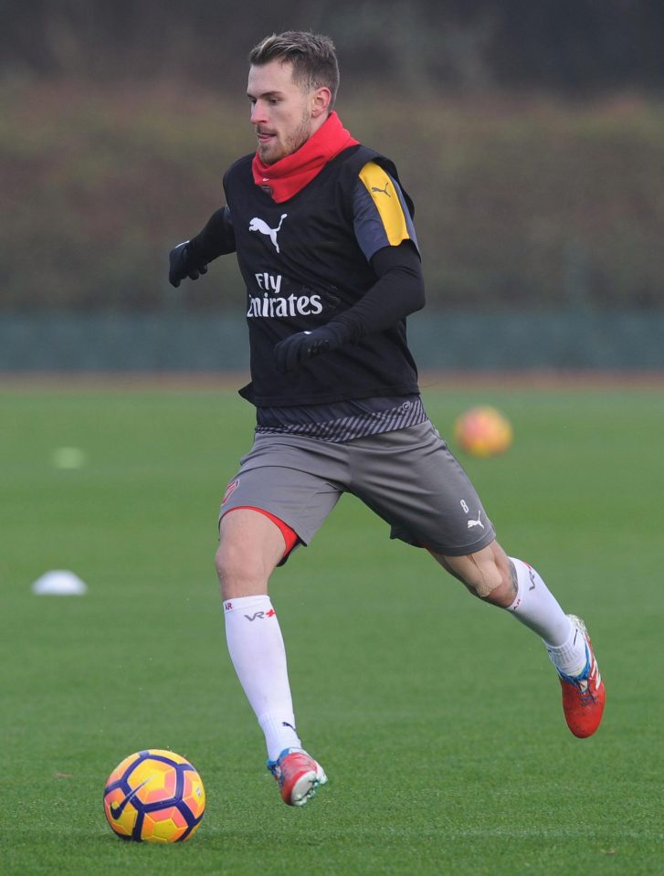 Aaron Ramsey is full fit after bouncing back from a hamstring problem