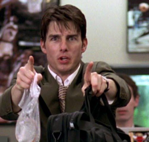  You may not want to leave your job as dramatically as Tom Cruise in Jerry Maguire