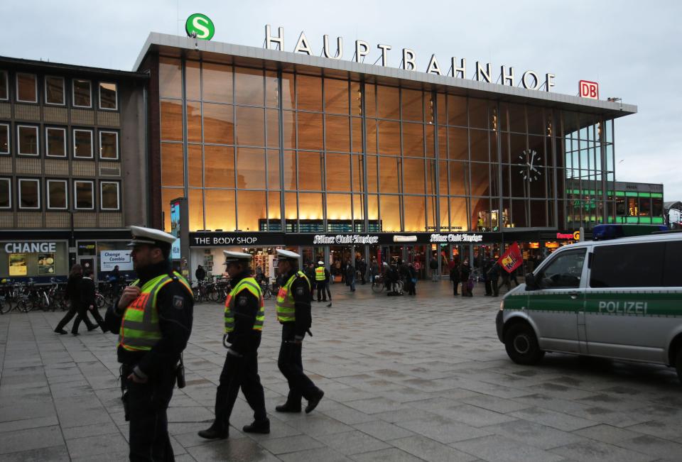  Hundreds more police are being drafted in to patrol Cologne train station this year