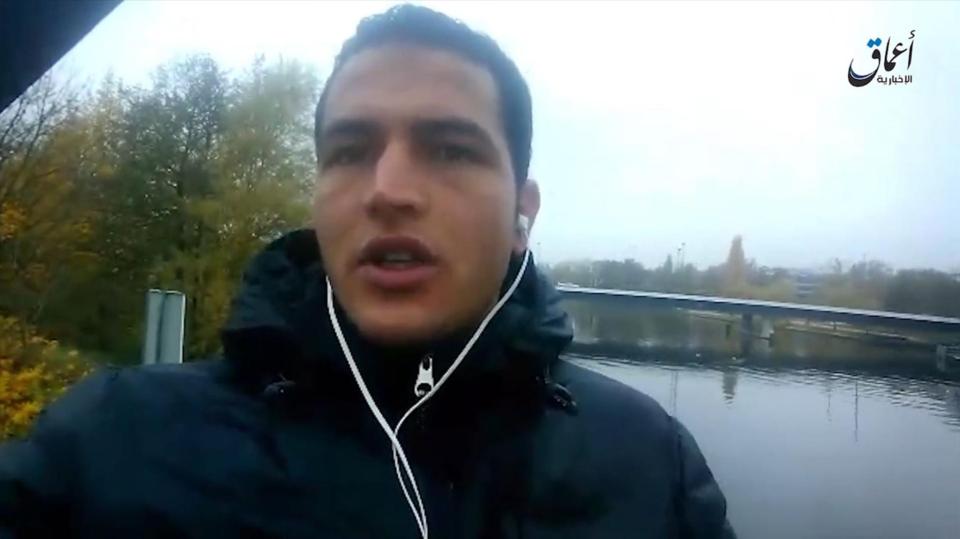  Anis Amri, 24, reportedly sent fellow jihadis a selfie from behind the wheel of the truck he used to murder 12 innocent people at a Berlin Christmas market