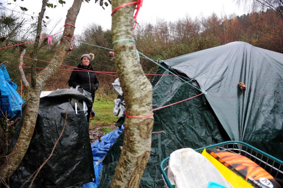  Kirsty says she has developed trench foot from living in tent