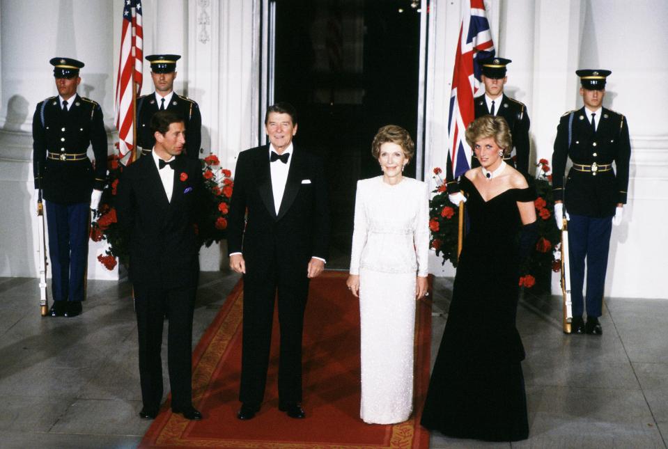  However, William's parents - pictured with former US President Ronald Reagan and his wife Nancy - made a combined total of 703 official appearances in 1985