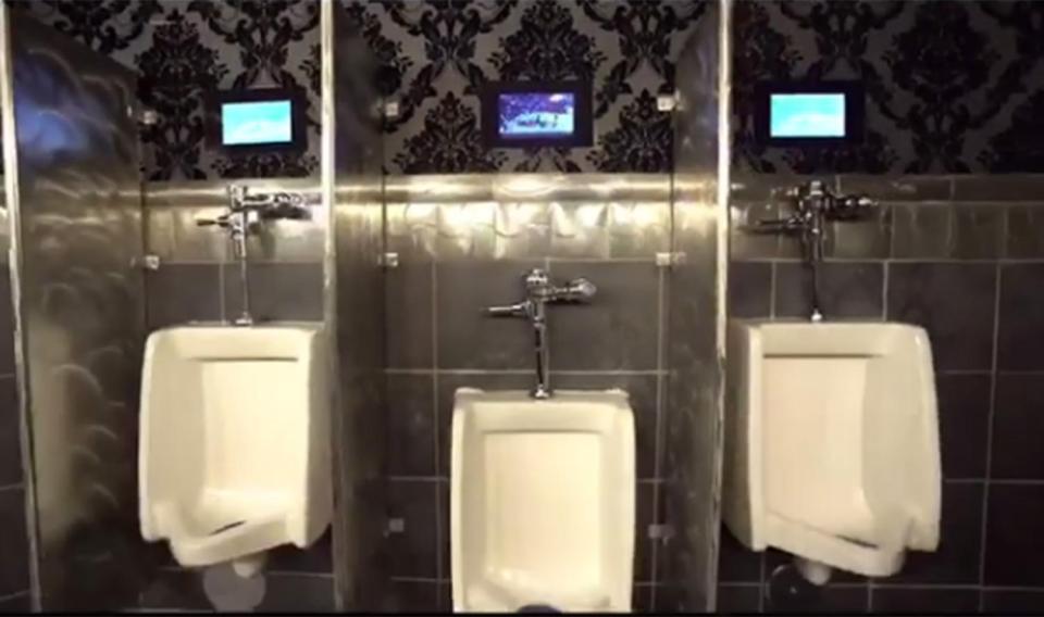  The toilets are nicely designed, and you can even watch a Mayweather fight while you're in there