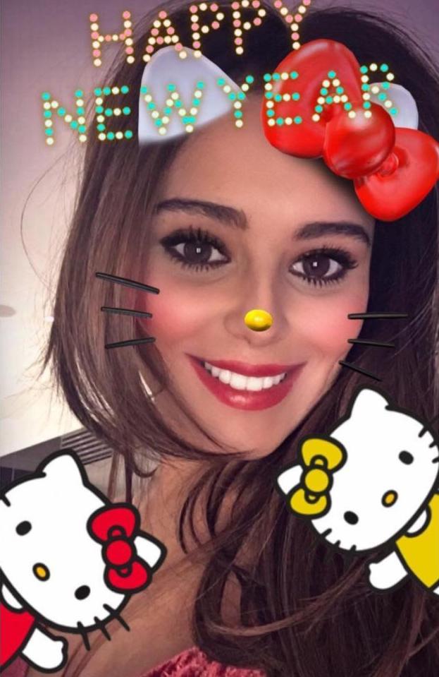  Cheryl shared an adorable selfie on New Year's Eve