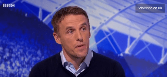 Phil Neville backed up his big brother Gary