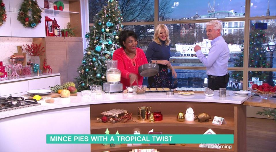  The moment came as Rusty Lee made her Caribbean mince pies