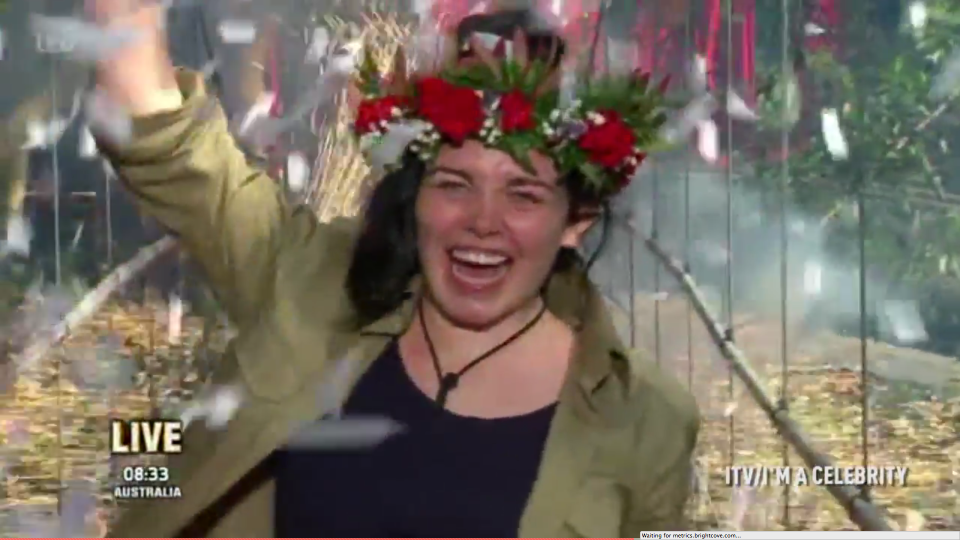  Scarlett was crowned Queen of the Jungle last night