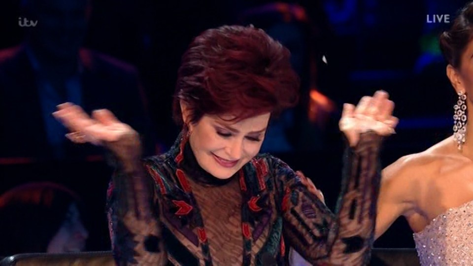 Sharon Osbourne was very emotional on tonight's X Factor 