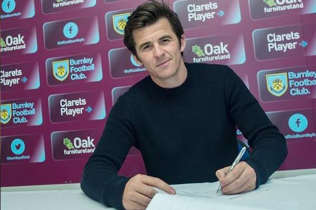  Joey Barton re-signed for Premier League strugglers Burnley as a free agent but cannot play until January