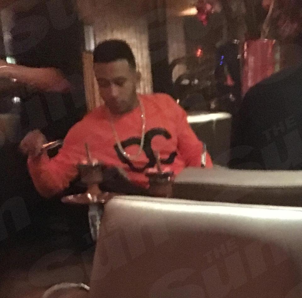  Depay was seen smoking shisha while away in Rotterdam