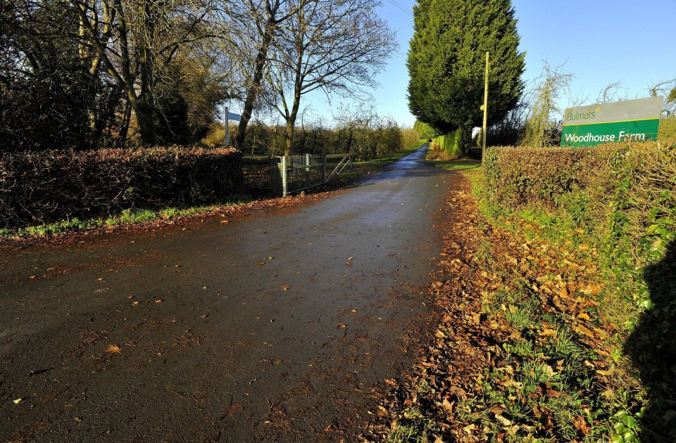  This is the entrance to Woodhouse Farm apple orchards where Mr Ballinger confronted the 'gunman' in June