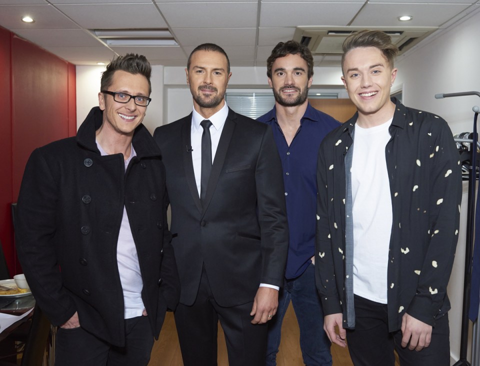  Ritchie Neville, Paddy McGuinness, Thom Evans and Roman Kemp