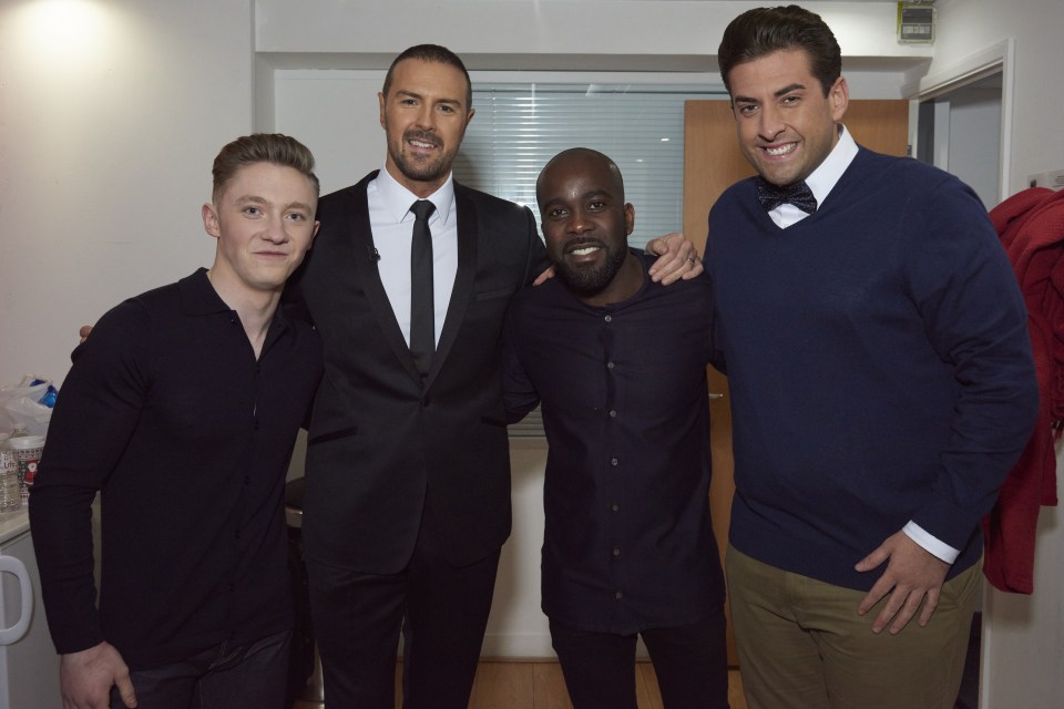  Nile Wilson, host Paddy McGuinness, Melvin Odom and James Argent