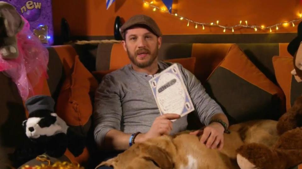 Viewers have gushed over Tom Hardy after he made a special appearance on Cbeebies 