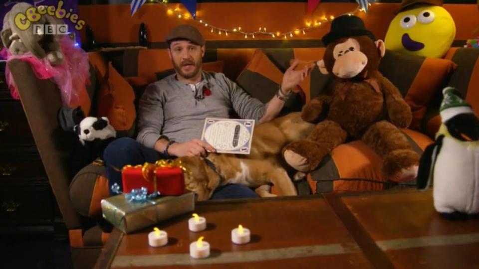 The actor was reading the channel's daily Bedtime story