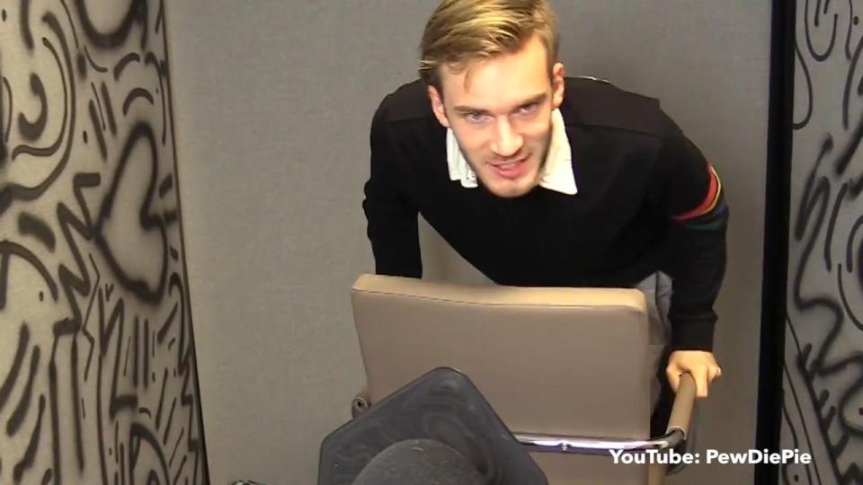  This is the moment PewDiePie appeared to use the n-word