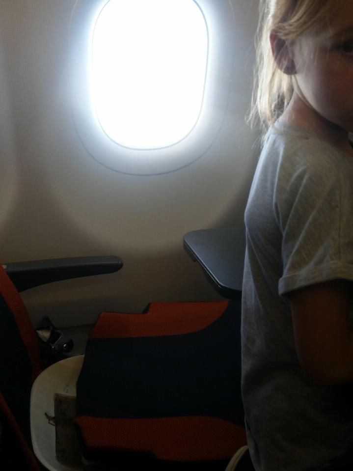  Little Felicia was forced to sit in a seat which was completely broken on an easyJet flight from Southend to Tenerife