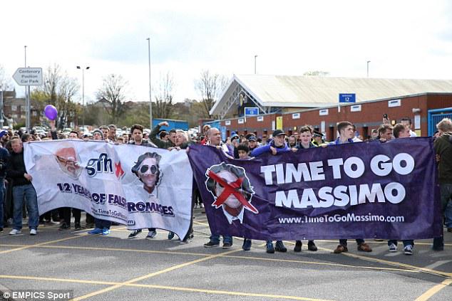 Fans took to the streets to protest Massimo Cellino's involvement at Leeds during his tenure