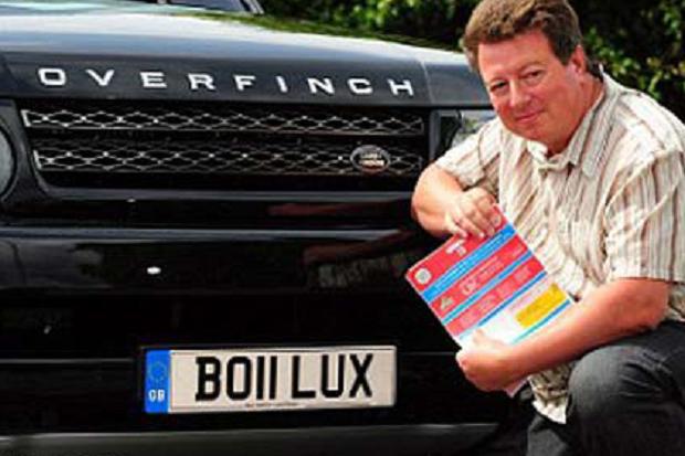  Banned... The DVLA sold Alan Clarke this number plate, before changing their minds and ordering it to be removed