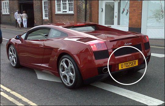  Offensive... Some people don't like fast car drivers anyway, so a number plate like this certainly won't increase popularity