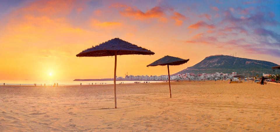  Agadir has great sandy beaches and plenty of water sports on offer