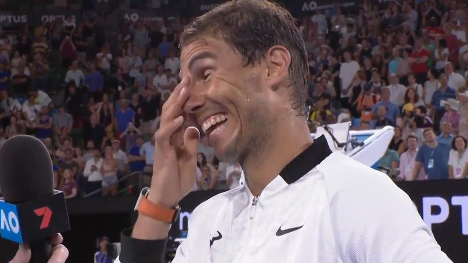  Rafa Nadal has played his way into a semi-final with Gregor Dimitrov