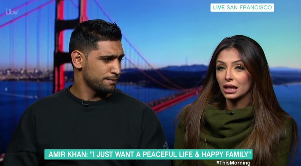 Amir Khan and his wife Faryal Makhdoom appeared on This Morning today and claimed the boxer's sex tape was leaked out of "revenge" amid a family spat