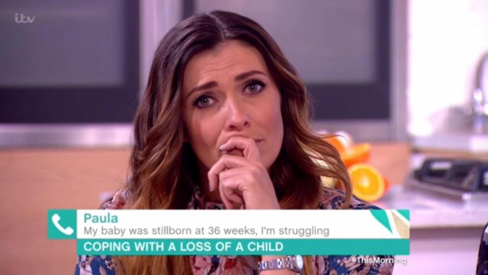  Kym Marsh had tears in her eyes as she talked to a heartbroken mother