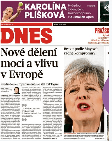  Czech daily Dnes reported May did not compromise