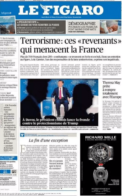  France's Le Figaro said the UK was set for a clean break