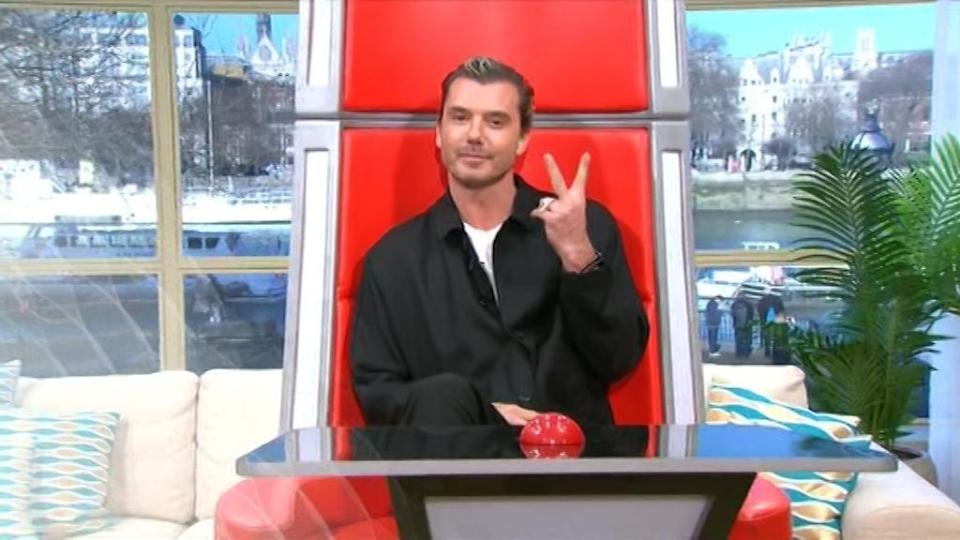  Gavin Rossdale appeared to flick the Vs by accident on This Morning