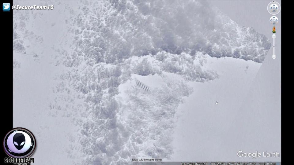  The 'staircase' was spotted deep in the wilderness of the polar region