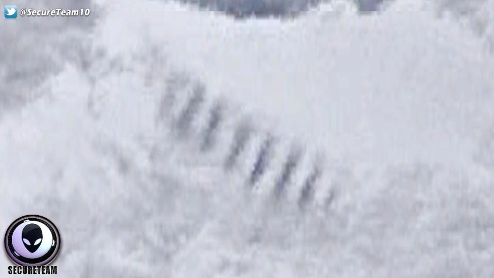  A closeup of the bizarre formation, which can be found on an Antarctic hillside