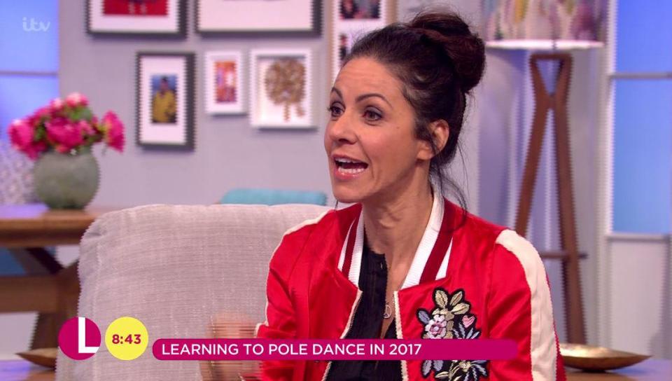  Julia spoke about the benefits of pole dancing as a fitness activity