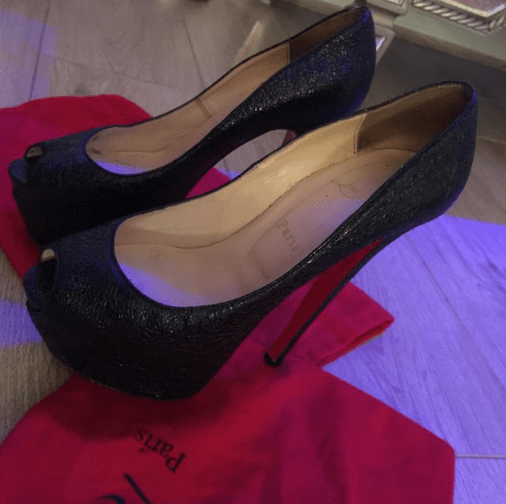  Lauren is also selling some Christian Louboutin stilettos as well as other designer items