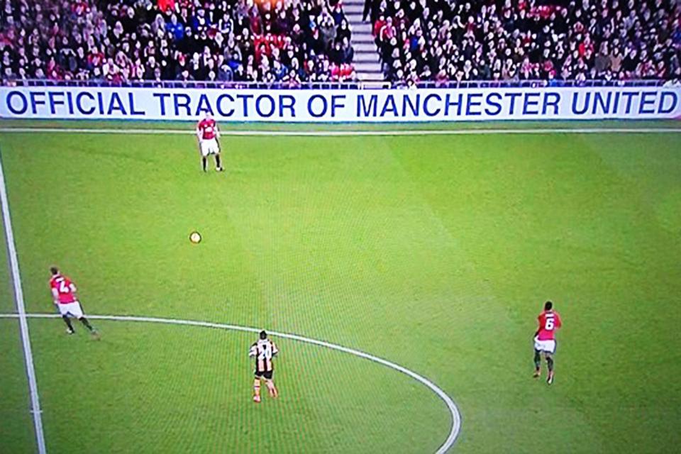  The banner at Old Trafford