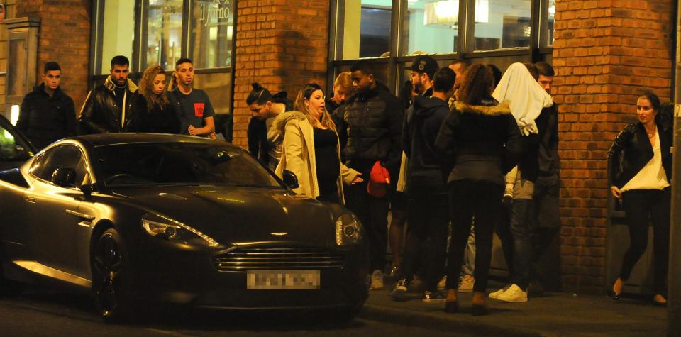  The Brazilian star was greeted by the 15 crowd as he turned up in his Aston Martin