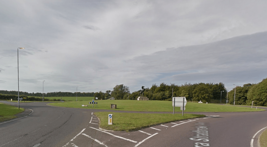  The crash happened near a roundabout not far from Newmarket's famous racecourse and national stud