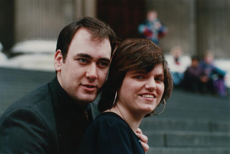 Jill with husband Gavin Drake in 1994