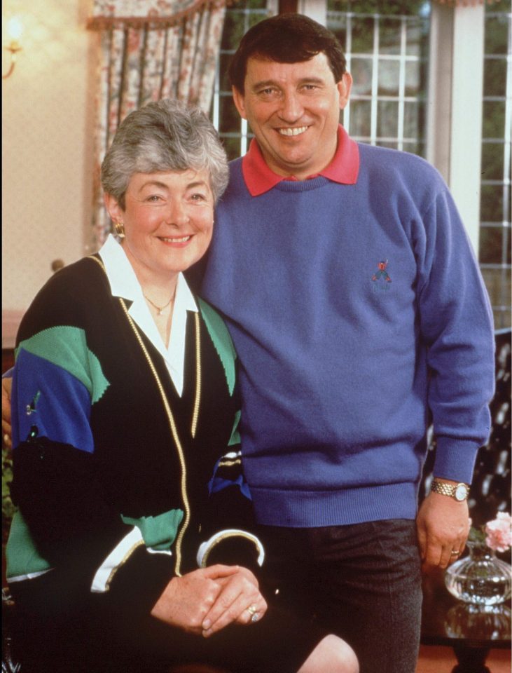 Graham Taylor with wife Rita who he married in 165 and had two daughters with