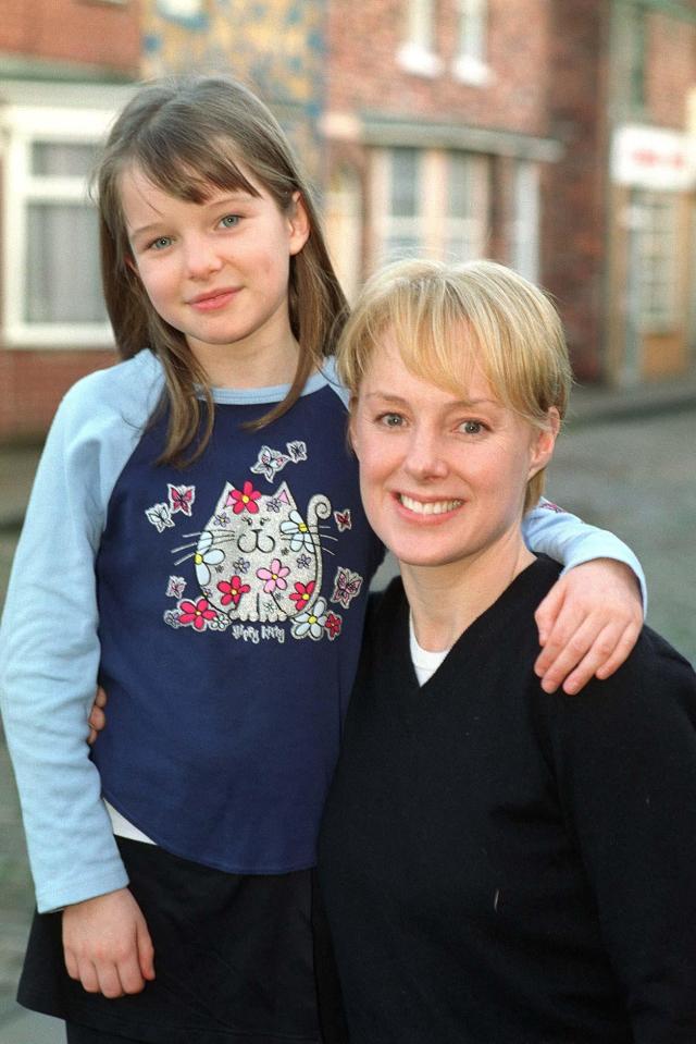  Debut . . . Helen with TV mum Sally in 2000