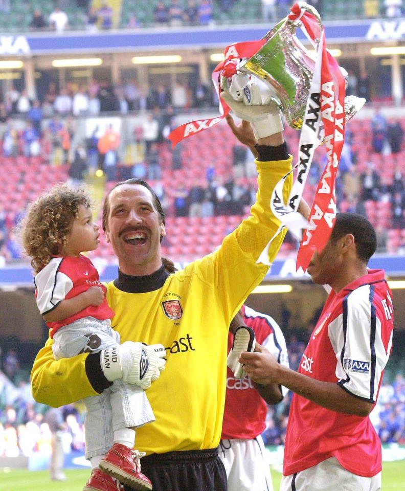 David Seaman won the double with Arsenal in 2002