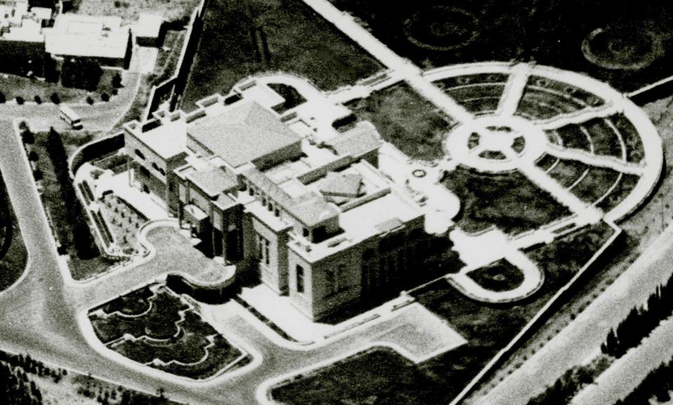  An RAF reconnaissance image of the Presidential Palace at Mosul, Northern Iraq, released by the MoD before it was bombed